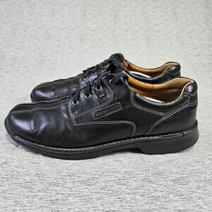 ECCO Men Fusion Bicycle Toe Dress Sneaker Shoe Leather Black Comfort 47 US 13/14
